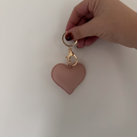 Sleutelhanger hart roze