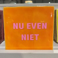 Tegel met persoonlijke tekst