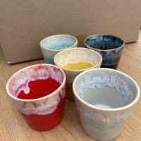 Handgemaakte Keramieken Kopjes  – Donkerblauw